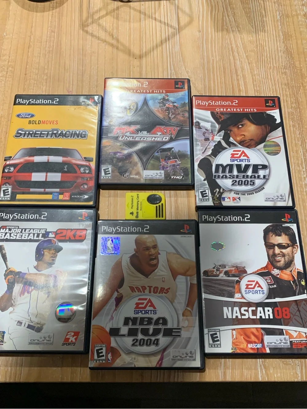 Sony PlayStation 2 Sports & Racing Game Set - Black, Yellow, Red